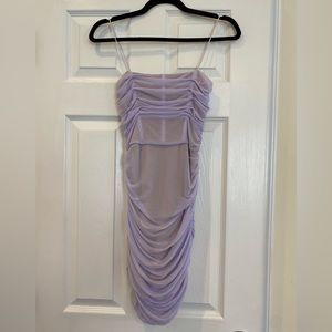 Purple mini dress